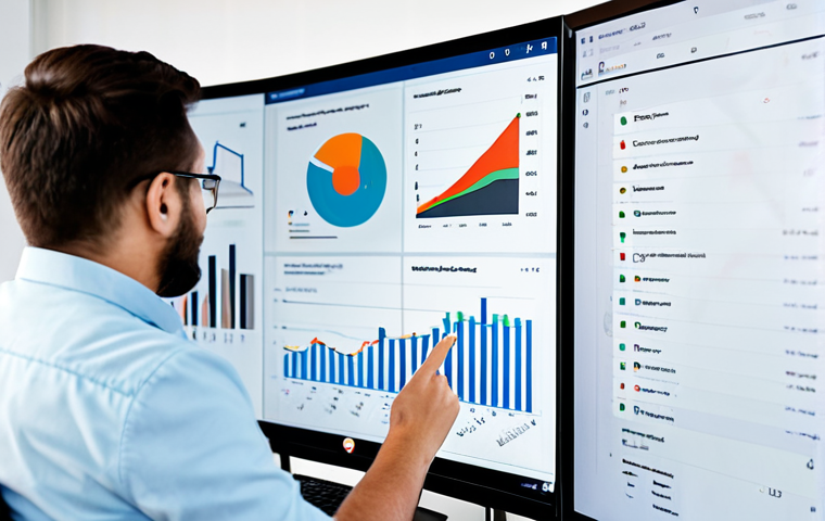 A diverse team of professional software developers and UX/UI designers, dressed in modest business casual attire, fully clothed, are collaboratively analyzing performance metrics on a large interactive display in a modern, brightly lit open-plan office. One person points to a detailed graph on the screen, while others observe intently, some with laptops open. The contemporary office space features natural light, clean desks, and digital displays. Professional photography, high-resolution, perfect anatomy, correct proportions, natural poses, well-formed hands, proper finger count, safe for work, appropriate content, family-friendly.